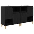 vidaXL Komody 2 ks Čierny dub 60 x 35 x 70 cm Kompozitné drevo