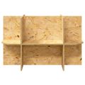 vidaXL Základňa terária s poličkou Hnedá 80 x 40 x 50 cm OSB