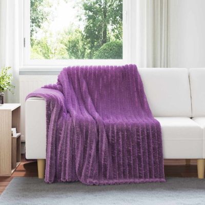 vidaXL Prikrývky na hodenie 6 pcs Fialová 200 x 150 cm Flís