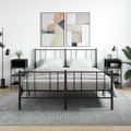 vidaXL Nočné stolíky 2 ks čierne 35x34,5x70 cm kompozitné drevo
