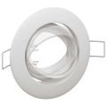 vidaXL Bodové svetlo 6 ks Biela 9 x 9 x 2.5 cm Kov