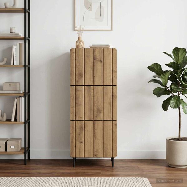 vidaXL Zásuvkový kabinet 33 x 34,5 x 92 cm Kompozitné drevo