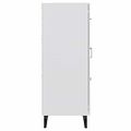 vidaXL Komoda biela 69,5x34x90 cm spracované drevo