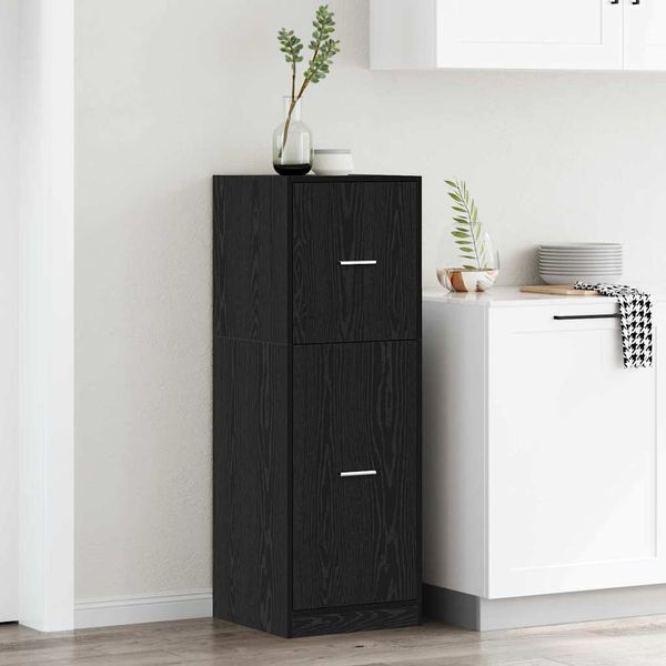 vidaXL Lekárenský kabinet Čierny dub 40 x 41 x 118 cm Kompozitné drevo