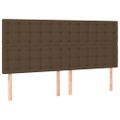 vidaXL Boxspring posteľ s matracom tmavohnedá 200x200 cm látka