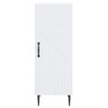 vidaXL Servírovacia skriňa Biela 33 x 34,5 x 89,5 cm Kompozitné drevo