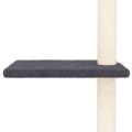 vidaXL Strom pre mačky od podlahy po strop tmavosivý 267,5-297,5 cm