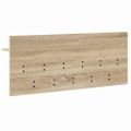 vidaXL Vešiak na stenu Nástenná montáž Sonoma dub 100 x 40 x 12 cm