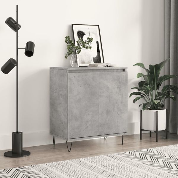 vidaXL Komoda betónovo sivá 60x35x70 cm spracované drevo