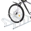 vidaXL Stojan na 5 bicyklov podlahový voľne stojaci pozinkovaná oceľ
