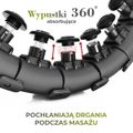 Masážna obruč HMS HHW12 plus size so závažím čierná
