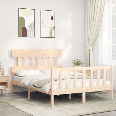 vidaXL Posteľ bez matraca 140x200 cm masívna borovica