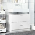 vidaXL Skrinka pod umývadlo biela 78x37x59 cm kompozitné drevo