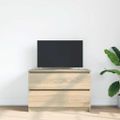 vidaXL TV skrinka dub sonoma 80x35x54 cm spracované drevo