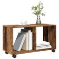 vidaXL Skrinka na kolieskach staré drevo 72x33x42,5cm kompozitné drevo