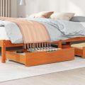 vidaXL Zásuvky pod posteľ 2 ks voskové 85x55x17 cm masívna borovica
