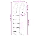 vidaXL Bazénový rebrík 54x38x211 cm 304 nehrdzavejúca oceľ