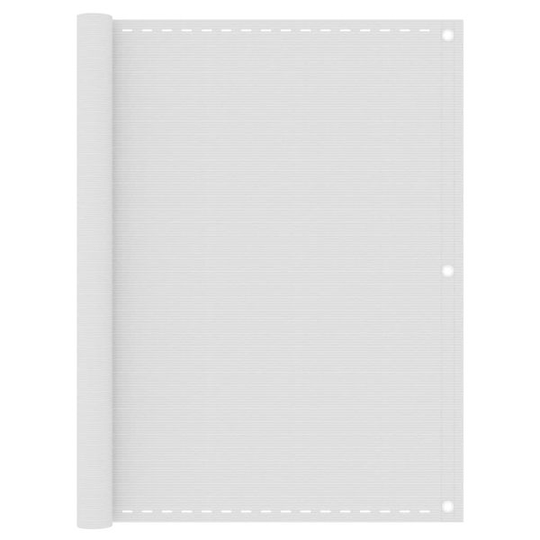 vidaXL Balkónová markíza biela 120x600 cm HDPE
