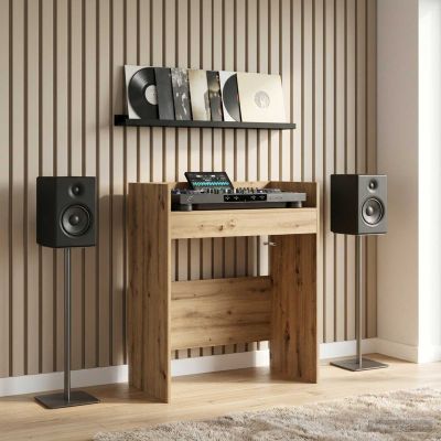 vidaXL DJ stôl Dub artisan 82 x 45 x 102 cm Kompozitné drevo