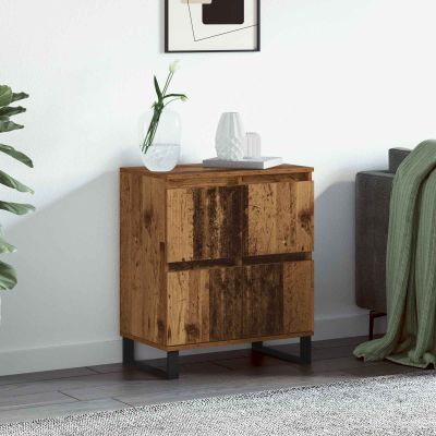 vidaXL Servírovacia skriňa Staré drevo 60 x 35 x 70 cm