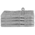 vidaXL Uterák pre hostí SOLUND 4 ks Sivá 15 x 21 cm 550 gsm