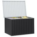 vidaXL Záhradný úložný box antracitový 149x99x93 cm