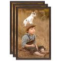 vidaXL Fotorámiky na stenu, koláž 3 ks, čierne 50x70 cm, MDF