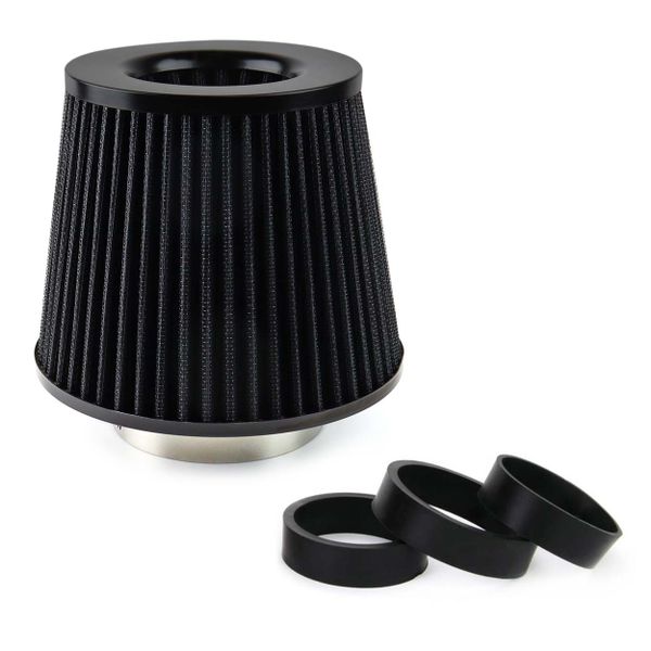 Kuželový vzduchový filter čierny + 3 adaptéry