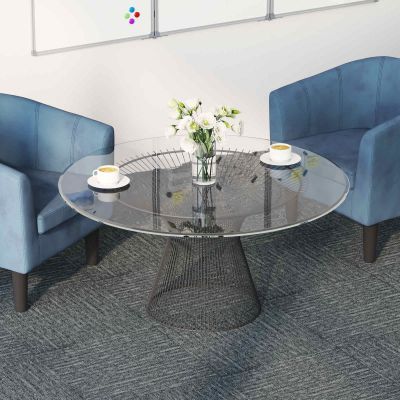 vidaXL Kobercová dlaždica Skalný šedý 50 x 50 cm 4 pcs PP a Bitúmen