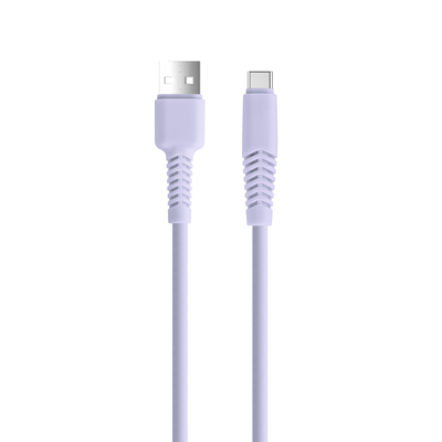 Setty kábel USB - USB-C 1,5 m 2,1A KSA-C-1.529 fialový