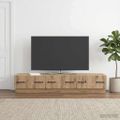 vidaXL TV skrinka 147 x 34,5 x 27 cm Dub artisan Kompozitné drevo