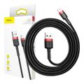 Baseus Cafule USB Lightning kábel 1,5 A 2 m (čierny + červený)