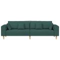 vidaXL Pohovka Tmavozelená 250 x 77 x 76 cm látka