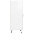 vidaXL Komoda lesklá biela 34,5x34x90 cm spracované drevo
