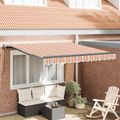 vidaXL Sklopná markíza Viacfarebný 300 x 250 cm Polyester a hliník