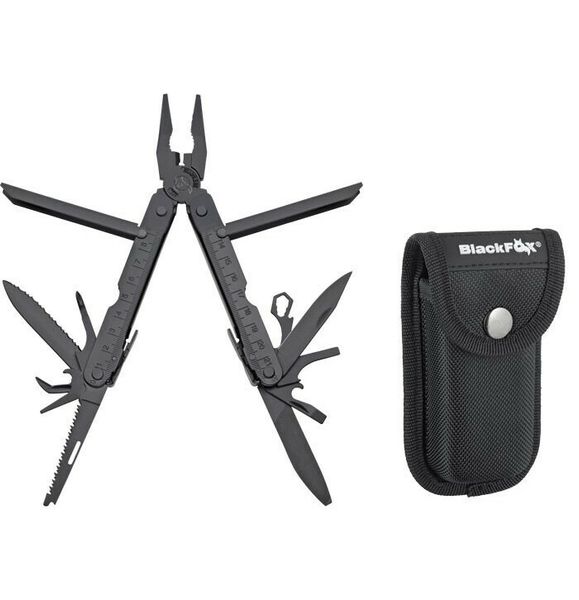 Fox Knives/Black Fox BF-200 Enforcer multifunkčný nástroj, oceľ, čierna, 13 nástrojov, puzdro nylon
