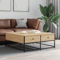 vidaXL Konferenčný stolík dub sonoma 100x99x40 cm kompozitné drevo