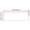 vidaXL Čipková záclona Biela 260x750cm Polyester