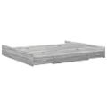 vidaXL Rám postele s úložným prostorem Sivý Sonoma 200 x 200 cm