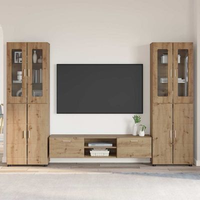 vidaXL Zostava TV skriniek FLORIN 3 pcs Remeselný dub Kompozitné drevo