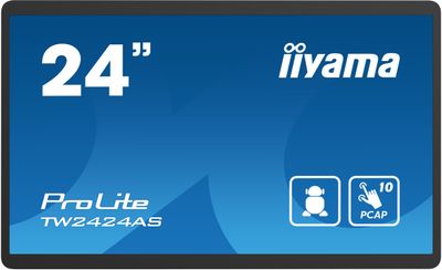24'' iiyama TW2424AS-B1: PCAP, Android 12, FHD