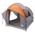 vidaXL Auto Stan Šedá a oranžová 239 x 210 x 210 cm Polyester a oceľ