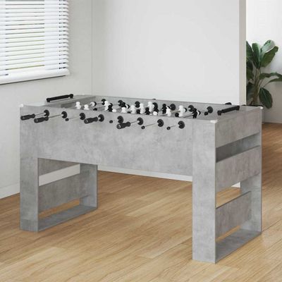 vidaXL Stolný futbal Betónovo Sivá 146,5 x 74 x 85 cm Kompozitné drevo