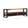 vidaXL TV stolík zo akáciaového dreva 120x30x40 cm