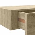 vidaXL Zásuvkové police nástenné 2 ks dubové 40x23,5x10 cm MDF