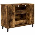 vidaXL Kozmetický stolík do kúpeľne Dymový dub 80 x 35 x 60 cm