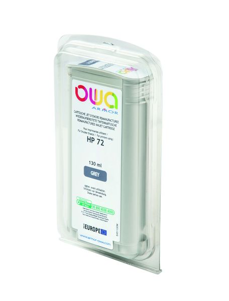 OWA Armor ink-jet kompatibilný s HP DJ T1100 sivá, 130ml, komp. s C9374A