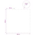 vidaXL Plachta s očkami Biela 8 x 8 m 260 gsm PE