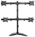 Neomounts Select  NM-D335D4BLACK / Flat Screen Desk mount (10-27") desk clamp/stand/grommet / Black Stojan, VESA, stolní, pro 4 ploché monitory, úhloprícka 10"-27", náklon 90°, otácení 30°, rotace 360°, nosnost 32kg, cerný