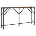 vidaXL Konzolový stolík dymový dub 140x23x75 cm kompozitné drevo
